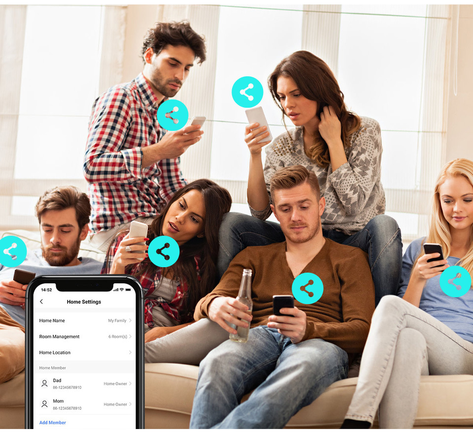 Tuya WiFi+ Bluetooth +RF smart touch switch, single-fire and zero-fire universal European and British standard switch pic 12