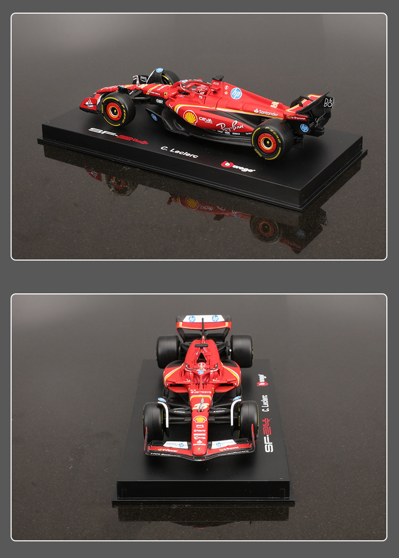 2024 1:43 scale replica Ferrari F1 car model SF-24 metal racing toy car model alloy wholesale pic 7
