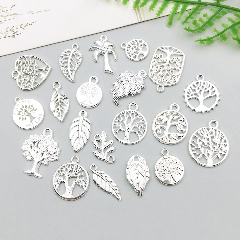 1个新款亮银合金生命树系列吊坠挂件diy手链项链饰品配件详情9