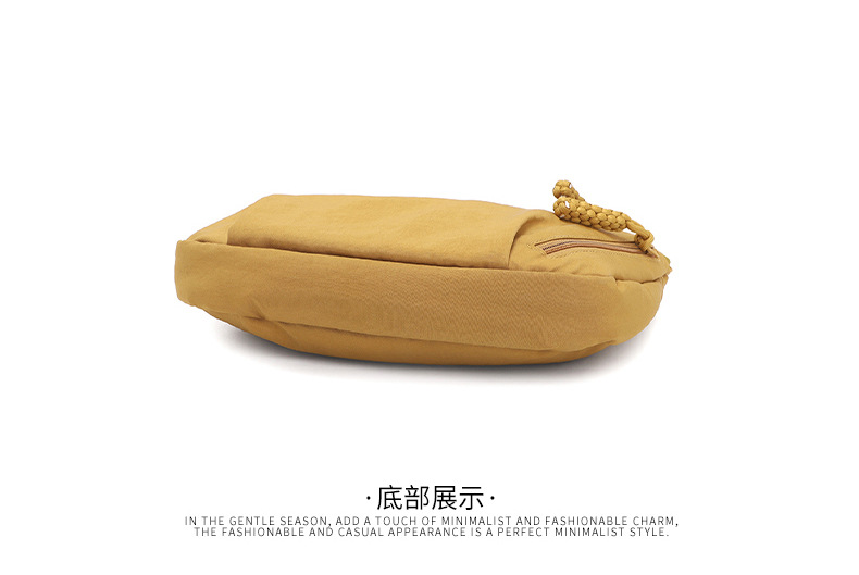 Japanese minimalist large-capacity crossbody bag for girls, 2024 new style student small crossbody bag, single-shoulder fabric bag, versatile dumpling bag for girls pic 15