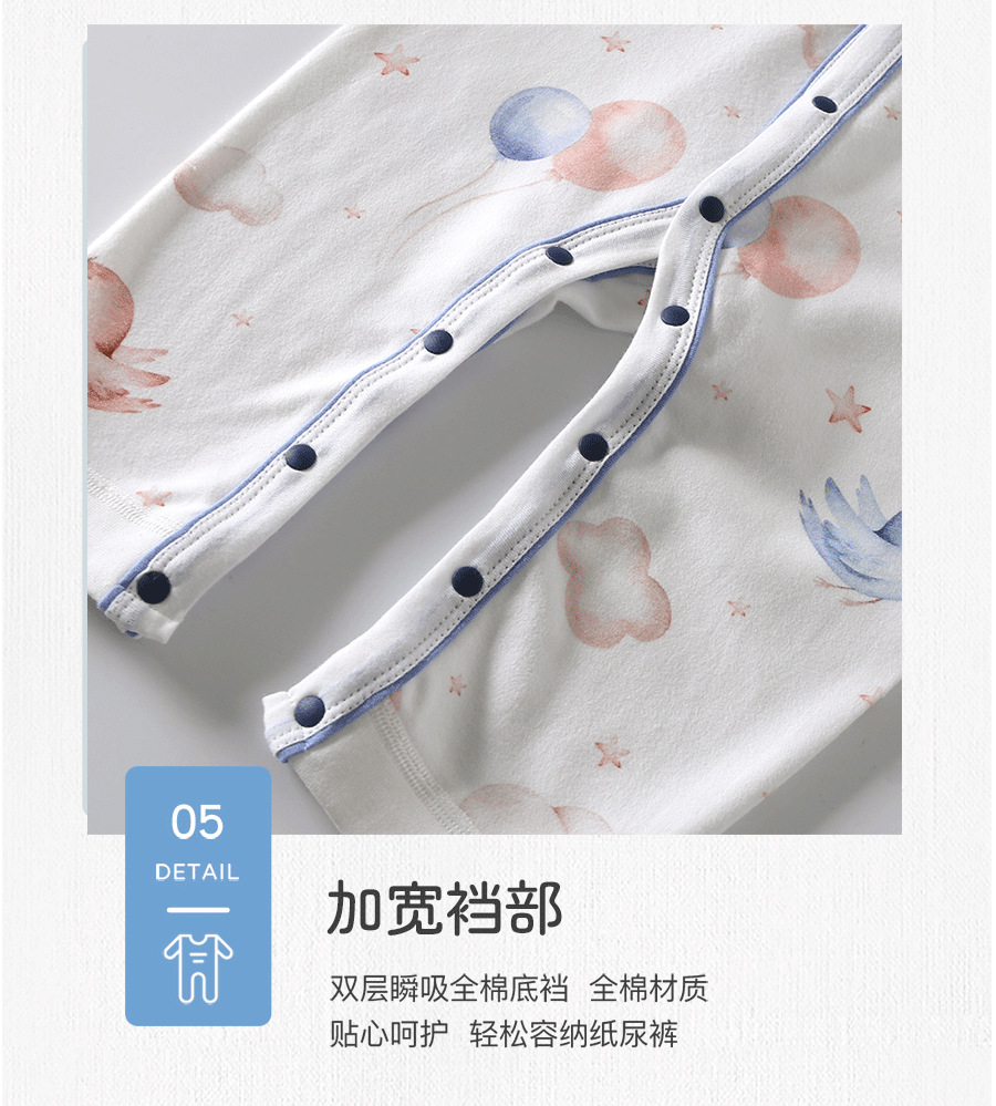 新生儿衣服连身衣母婴用品3月~1岁宝宝哈衣家居服婴儿纯棉连体衣详情14