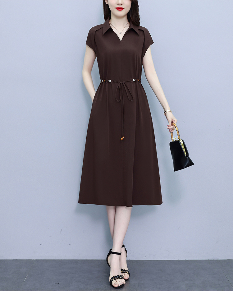 爆款高端欧版宽松法式连衣裙2025夏季新款气质收腰显瘦中长款裙子详情40