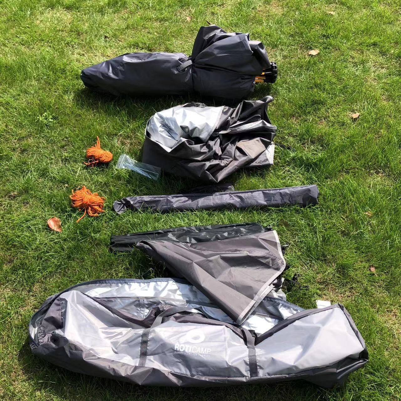 Outdoor sunshade, camping full set of equipment, sky tent, silver-coated sun-protective fabric, camping, multi-functional hexagonal tent pic 18