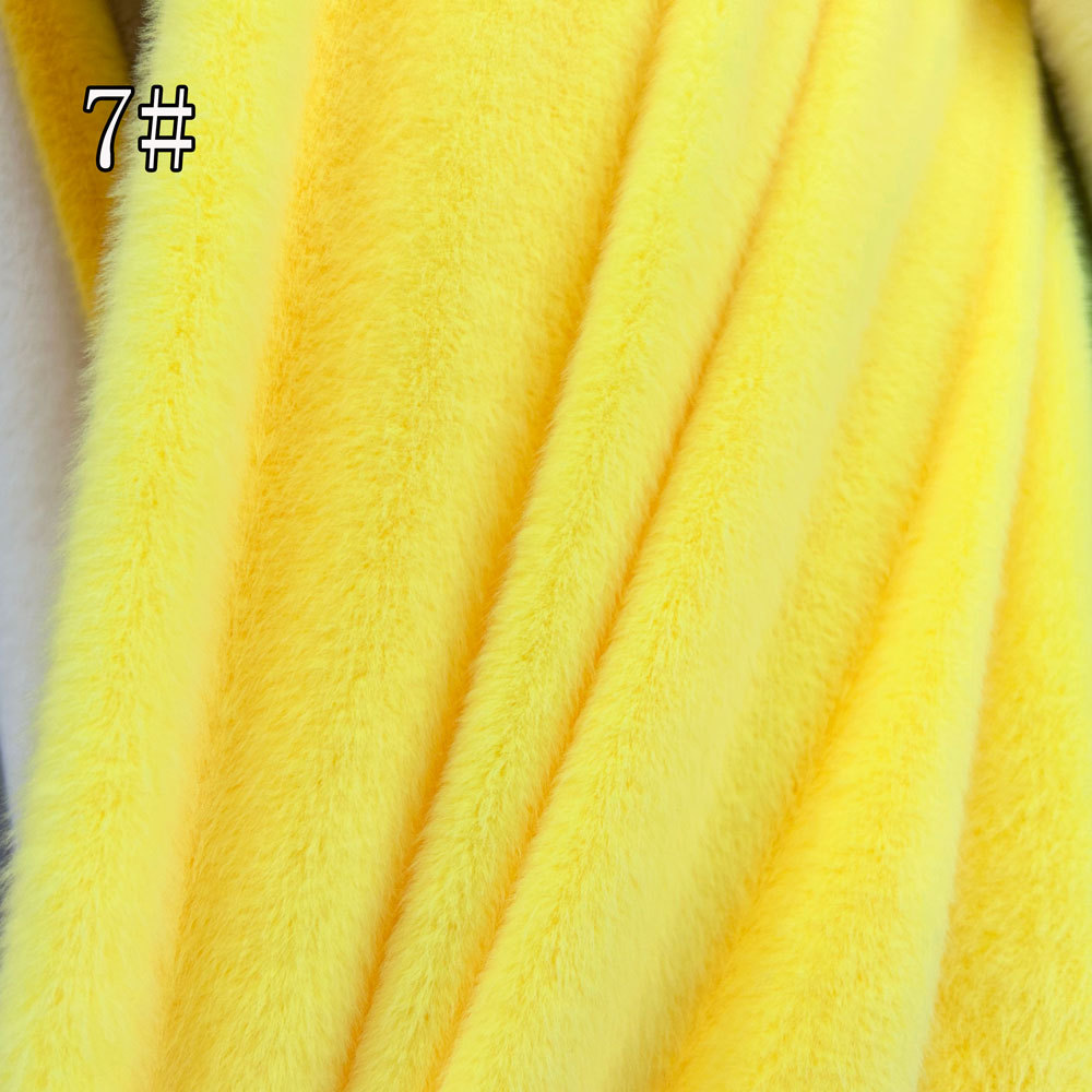 新欧貂毛绒抱枕热水袋布料高低毛仿貂毛现货纺织皮革针织绒布详情11