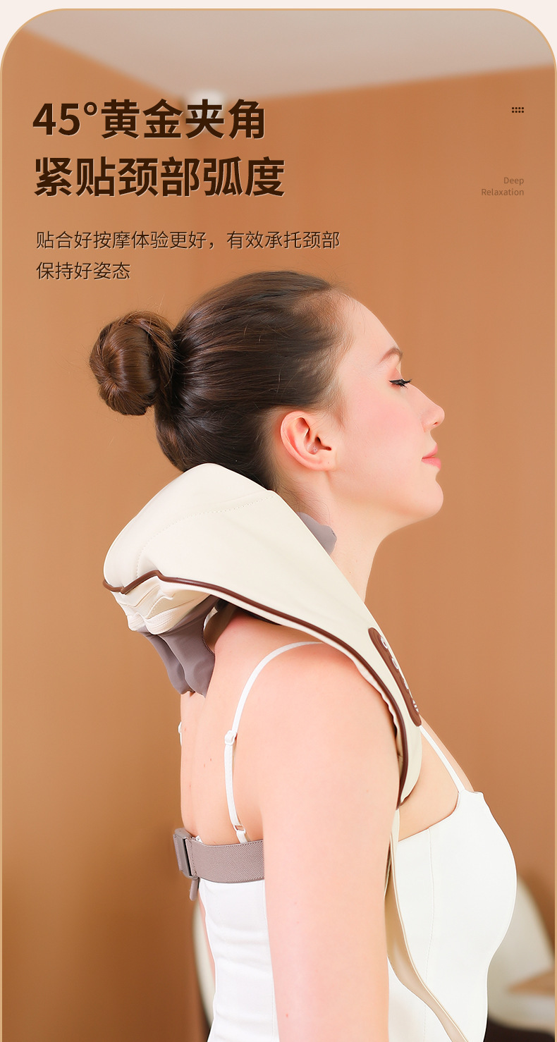 Cross-border shoulder and neck massager, cervical massager, massage the trapezius muscle of the shoulder, cervical multi-functional heating simulation human hand pic 9