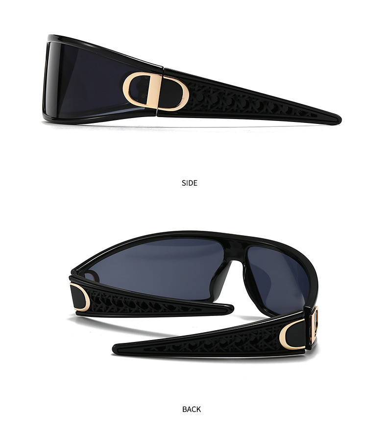 【现货批发】新款CD发箍墨镜二合一时尚未来科技感太阳镜黑色高级详情9