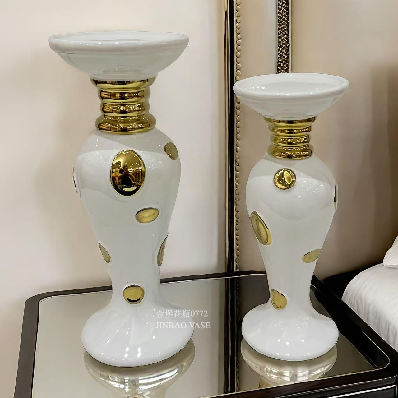 Nordic creative ceramic vases, rotating aesthetic ornaments, high-end living room entrance hall tabletop, dining table, dried flower decorations pic 22