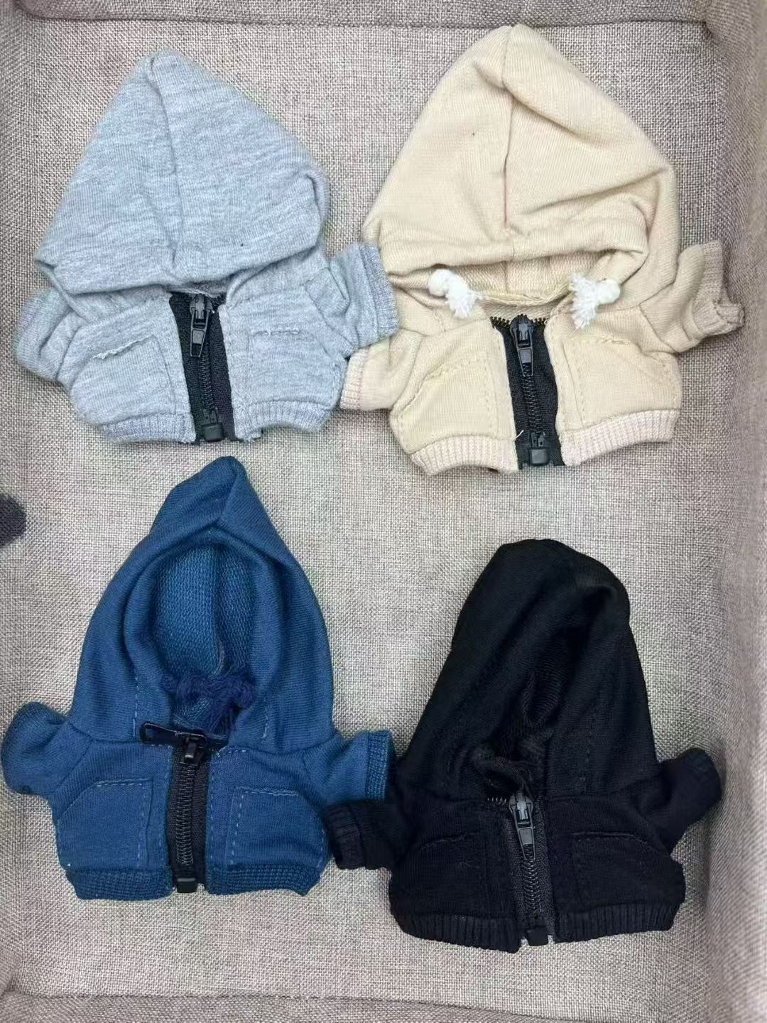 现货娃衣连帽拉链卫衣抽绳一二三代盲盒用娃衣休闲范详情4