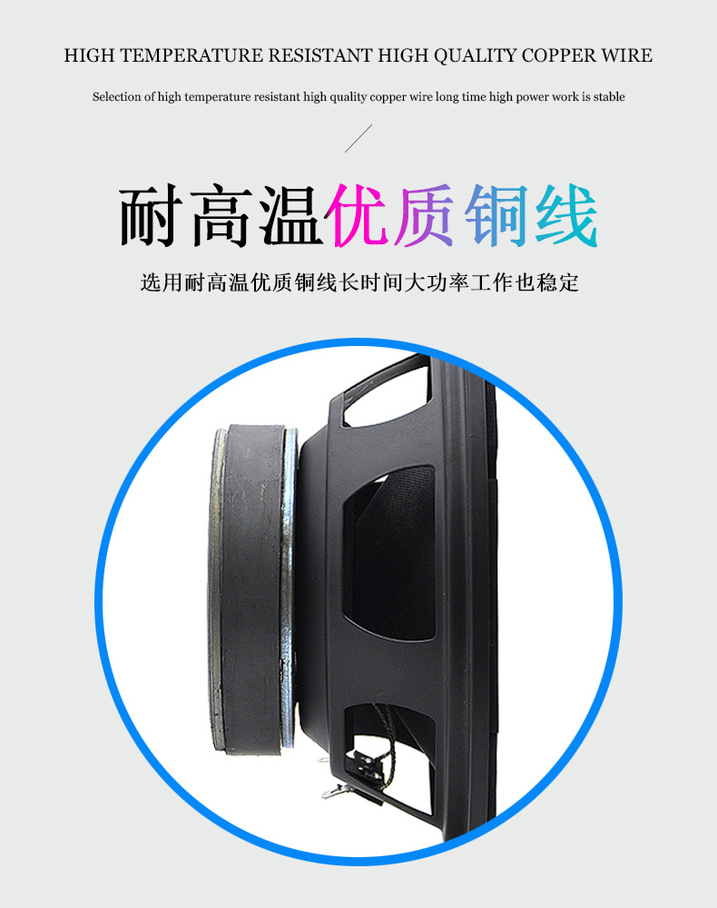 The new cross-border car universal aluminum alloy full-range audio speaker, car accessories and subwoofer from Pewo pic 7