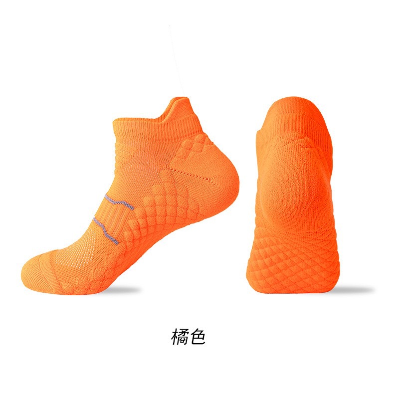 Spring and summer socks, short sports socks, outdoor running socks, anti-odor towel soles, shock-absorbing and anti-slip, couple basketball socks wholesale pic 10