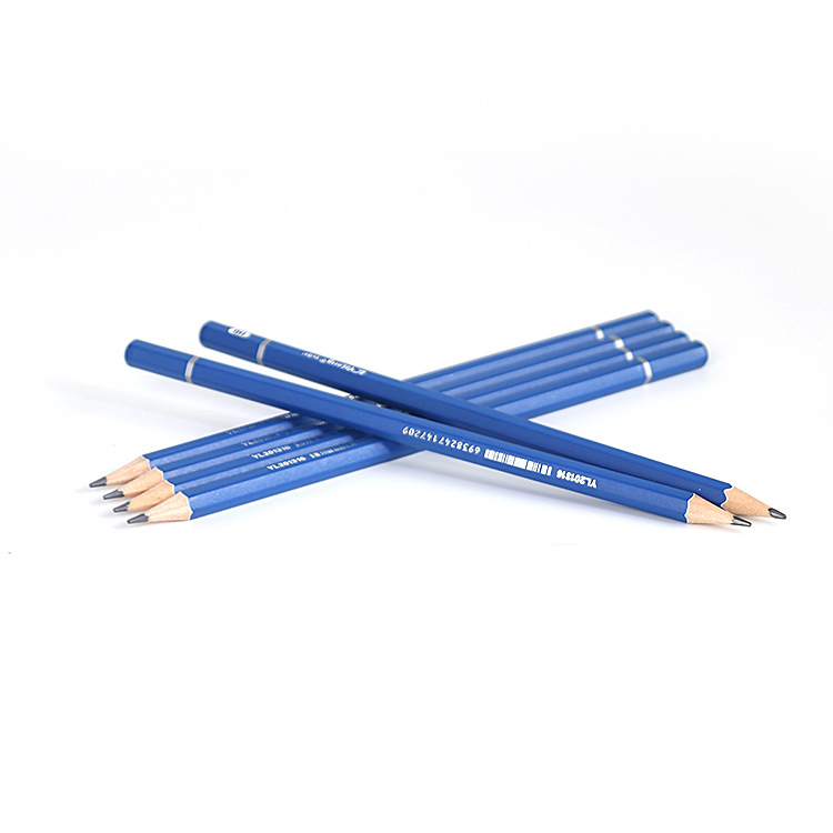 Yalong Foreign Trade specializes in providing wooden hexagonal design HB pencils, painted sharpened student pencils pic 6