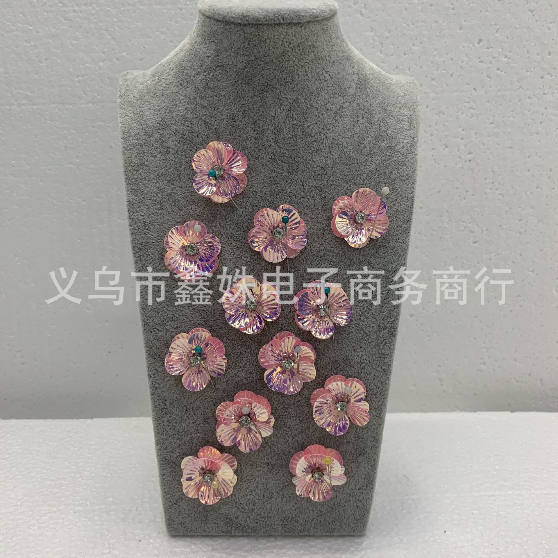 Fashionable and versatile three-dimensional sequined flower imitation shell accessories pic 2
