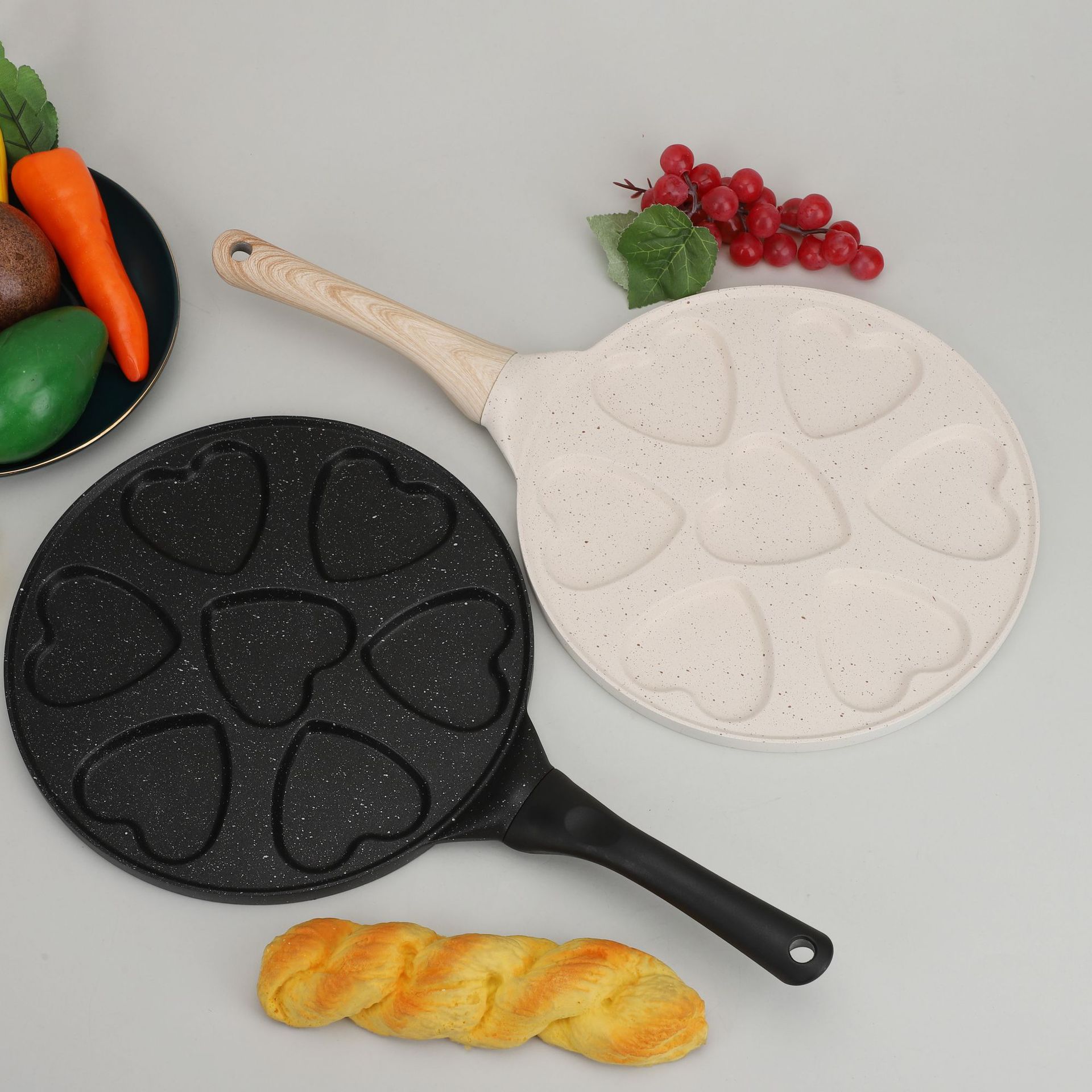 1PC七孔卡通煎锅早餐锅不粘锅平底锅套装平底套锅批发早餐神器详情2