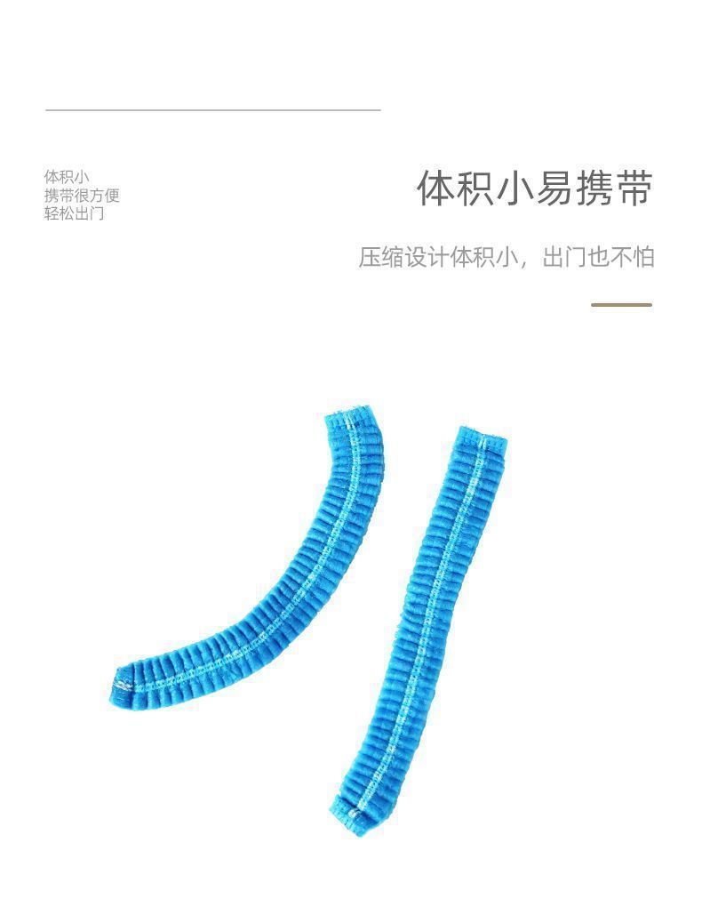 一次性条帽厨房餐饮帽子车间食品工作帽防尘透气无纺布条形帽头套详情12