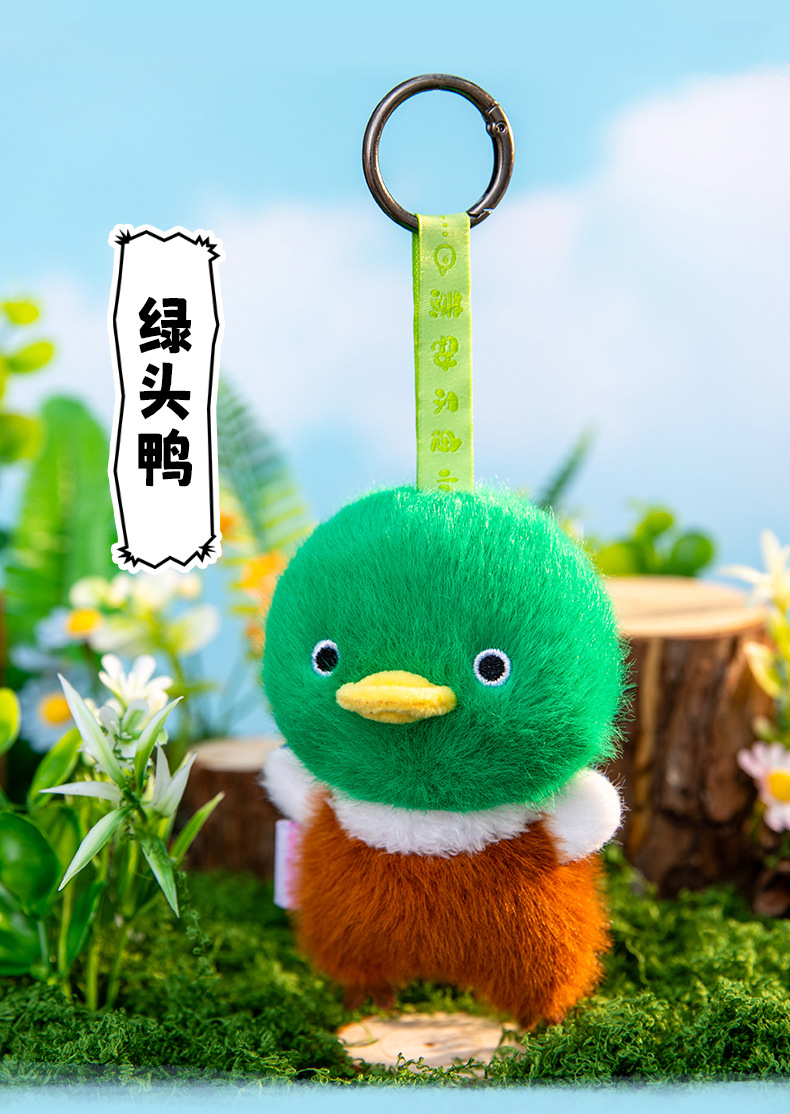 可爱小鸟挂件猫头鹰金刚鹦鹉毛绒玩具玩偶公仔动物系列包包挂件详情7