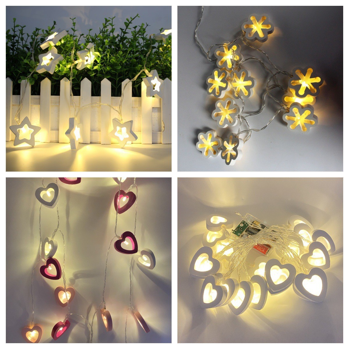 New outdoor courtyard atmosphere Christmas party handicraft decorative copper wire string lights mini LED copper wire light strings pic 17