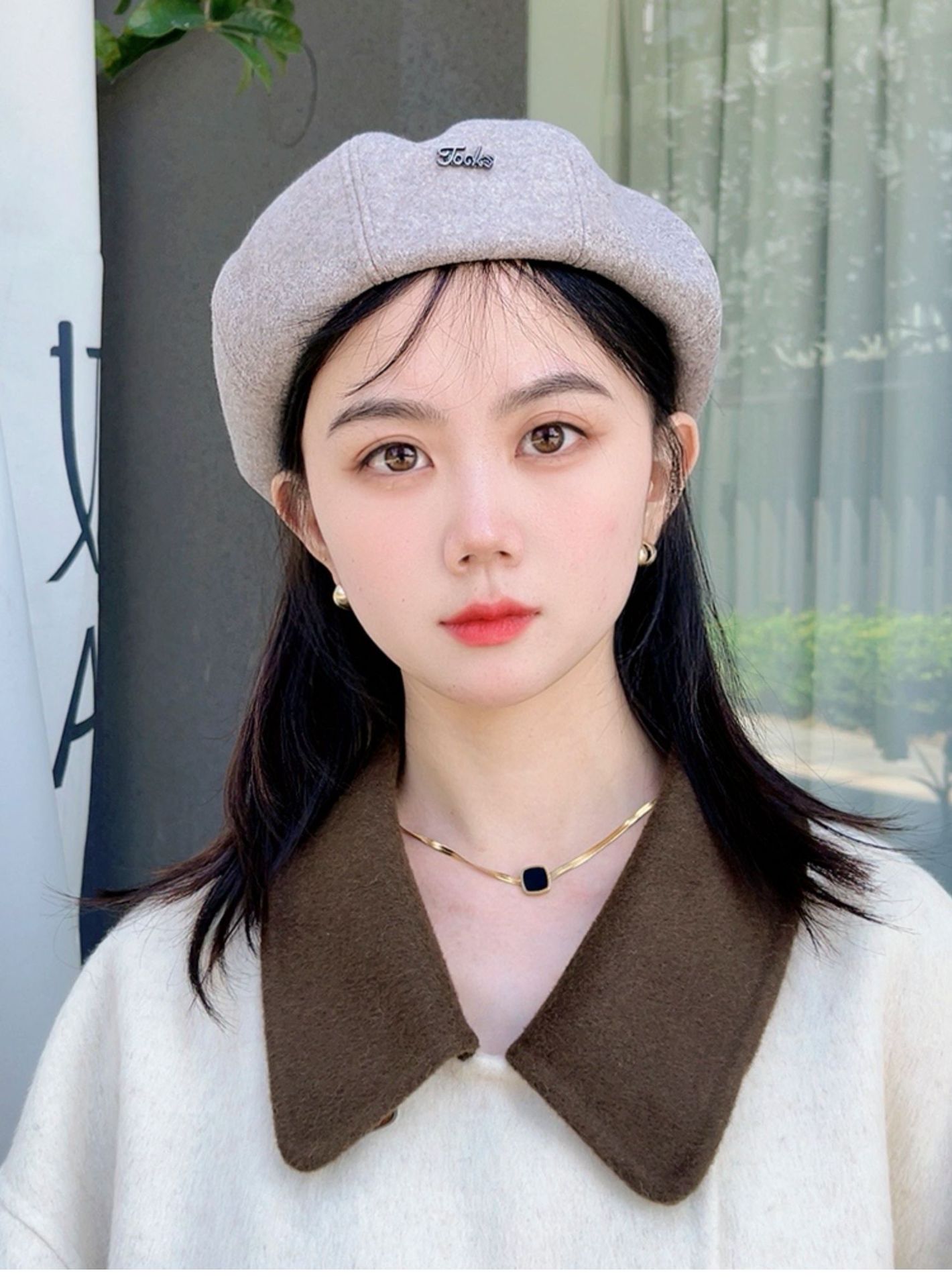 贝雷帽女秋冬季新款八角画家帽休闲百搭报童帽子复古英伦帽子详情10