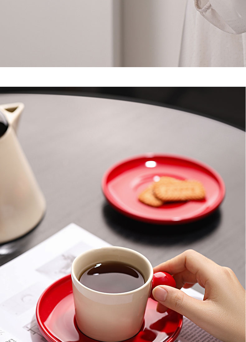 Cream air-cooled water bottle, flower teapot, wedding gift, birthday housewarming gift box, high-temperature resistant ceramic tea set, tea set pic 5