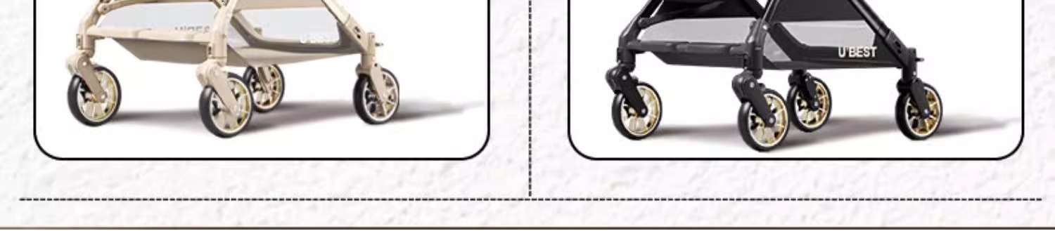 ubestV3 baby stroller, a lightweight bidirectional baby stroller that can be used for sitting or lying down, is foldable and portable pic 4
