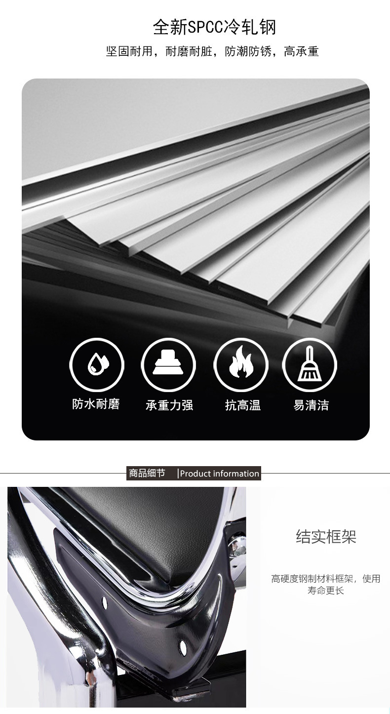 三人位排椅机场不锈钢长椅子医院等候诊椅公共联排休息座椅输液椅详情12