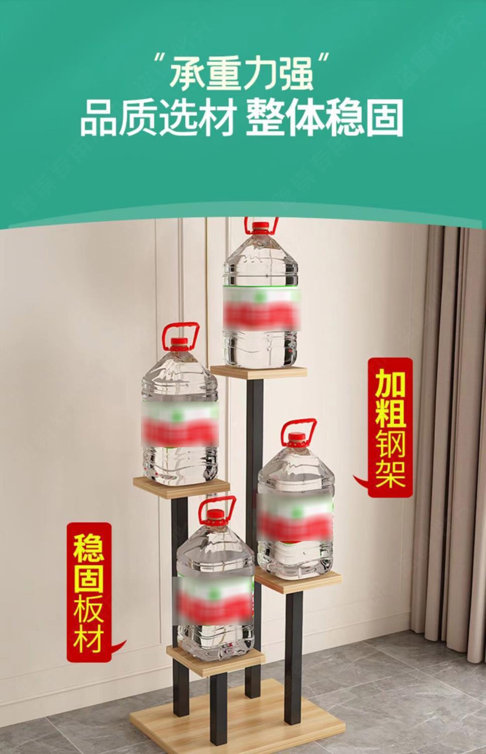 新款客厅落地阳台宿舍置物架电视柜简约现代铁艺花架室内多层花架详情7