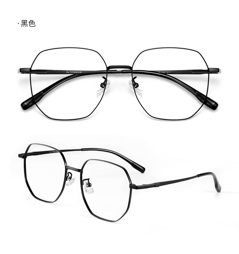 Gold thread ultra-light pure titanium eyeglass frame oval frame 123244 Danyang professional eyeglass fitting, myopia eyeglass frame for women without makeup pic 20