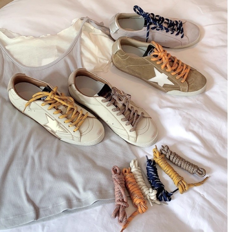 葡萄妈同款真皮德训鞋2025秋季新款韩系星星做旧休闲运动脏脏鞋详情1