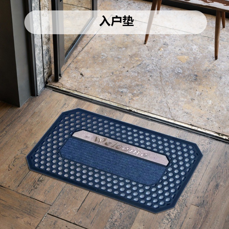 Classic European-style villa entrance rubber floor MATS, natural rubber door foot MATS, anti-slip, wear-resistant and dirt-resistant door MATS for home foyer decoration pic 2