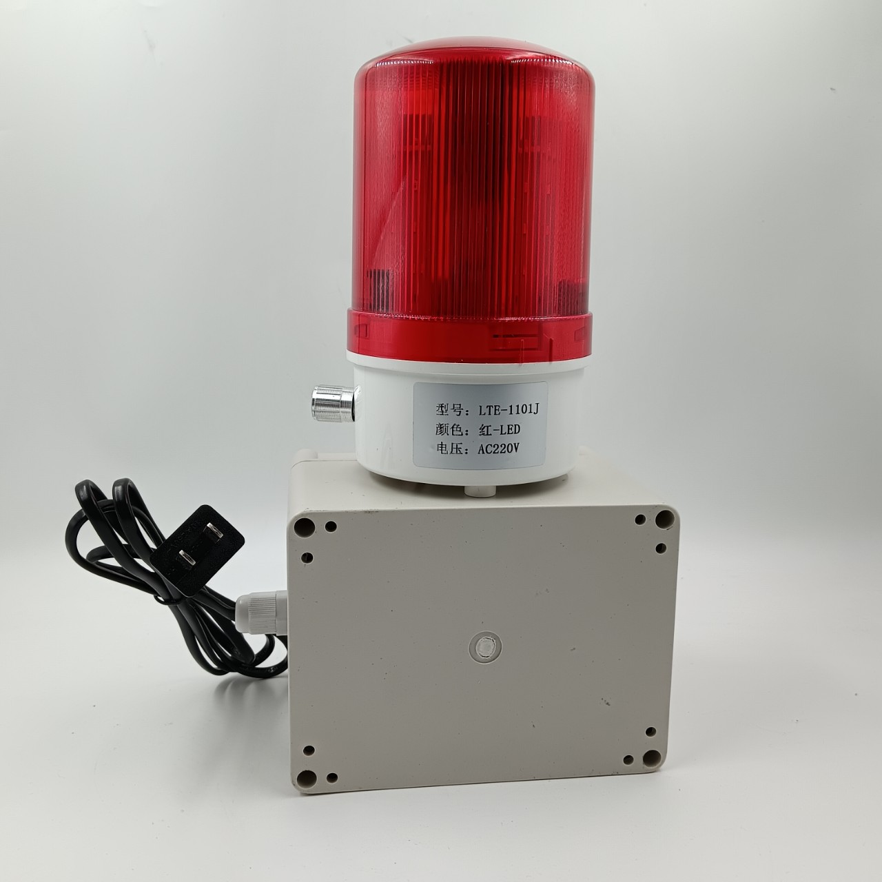 定时间报警器计时报警器工业机器设备工作提醒循环声光报警器220v详情4