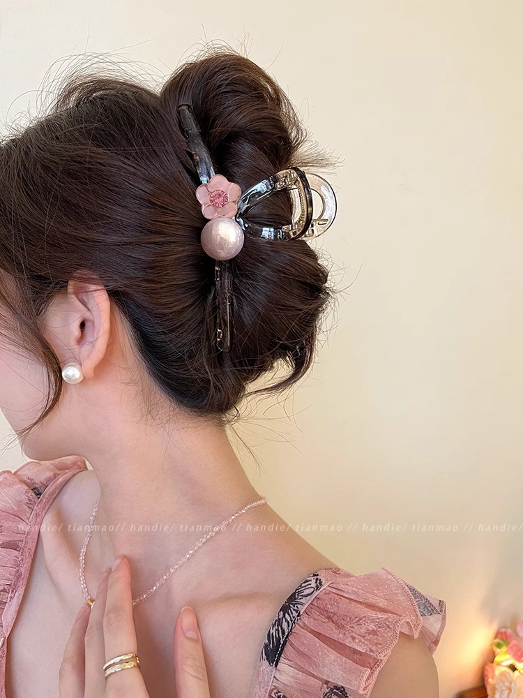 Early spring accessories: flower-shaped hairpins, large female hairpins, large hair volume at the back of the head, shark hairpins, popular hairpins, pearl hairpins, headwear pic 20
