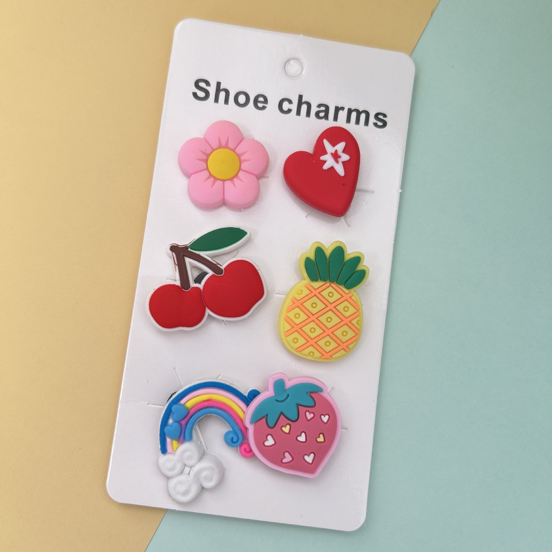 可爱卡通洞洞鞋鞋花套装DIY鞋扣卡片花园鞋洞洞鞋配饰库存清仓详情4