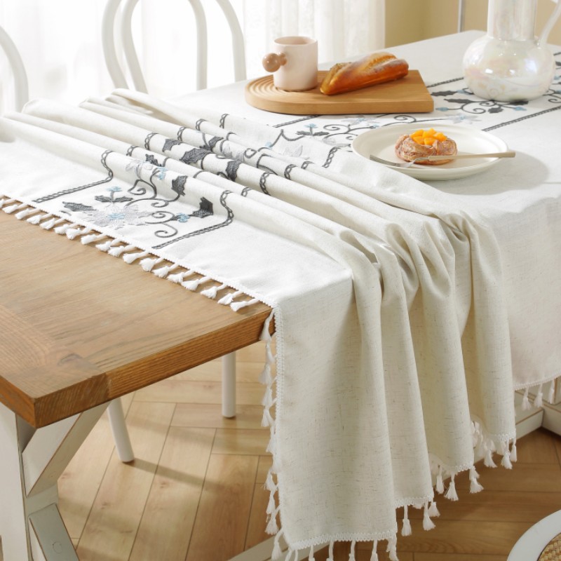 乐轩秀红色新年圣诞节桌布提花加厚轻奢高级氛围感长方形餐桌台布详情53