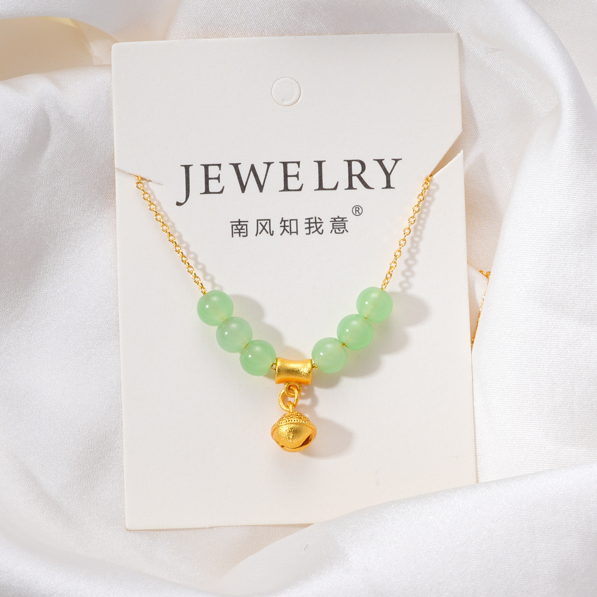 Ancient Vietnamese sand gold accessories, high color retention, beaded peach with zirconium pendant, bracelet, necklace, extension chain diy accessories pic 6