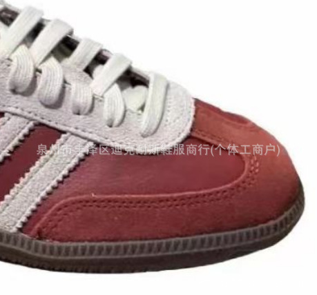 德训鞋女鞋莆田高版本samba纯原蛇年百搭校园红色增高厚底板鞋详情11