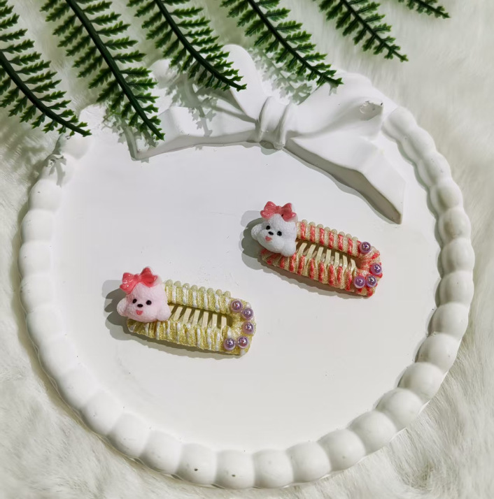New pet hair clips, handcrafted pet hair accessories, fashionable dog and cat hair clips, headwear, pet accessories pic 10