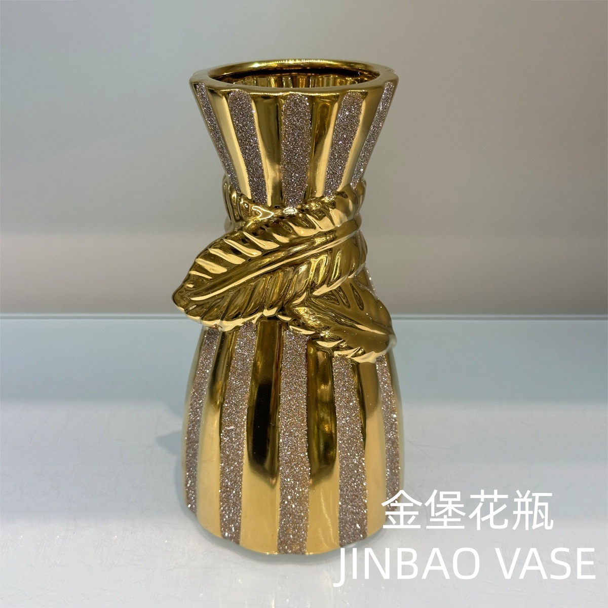 New European-style ceramic vase three-piece set for home living room decoration, flower arrangement, dried flowers, flower vases and decorative items pic 9
