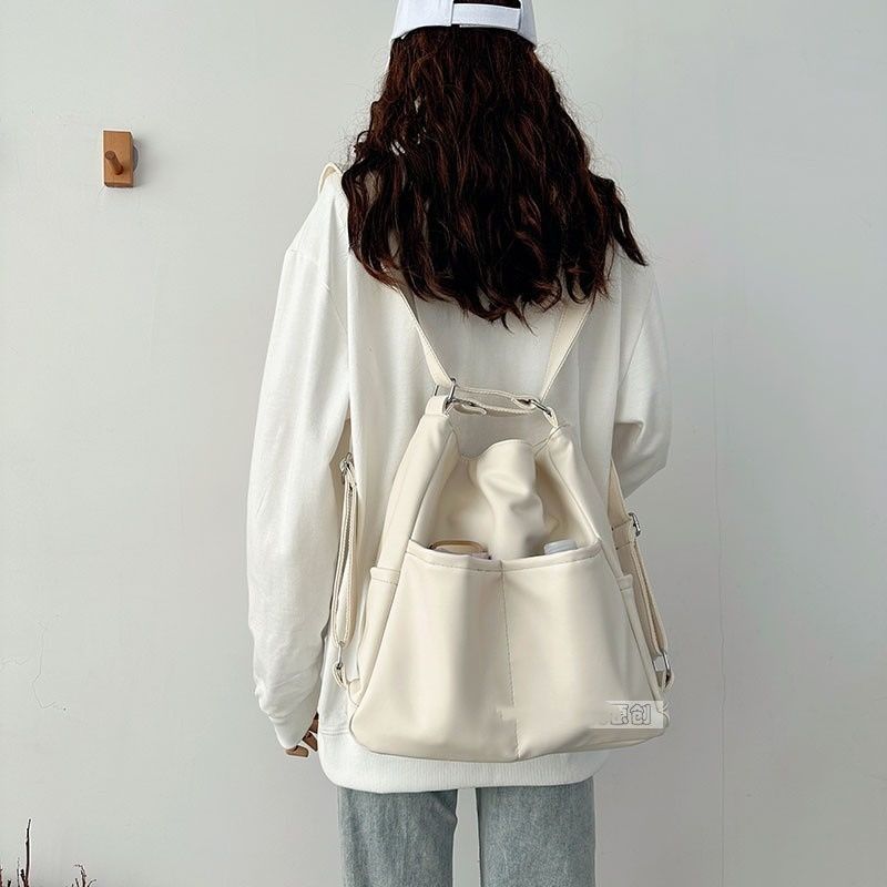 原创夏天软皮包包女大容量三用背包通勤托特包多功能背包斜跨书包详情20