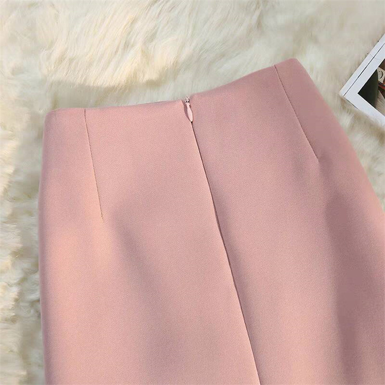 西装半身裙女中长款直筒裙垂坠感夏季2025小个子通勤风开叉包臀裙详情6