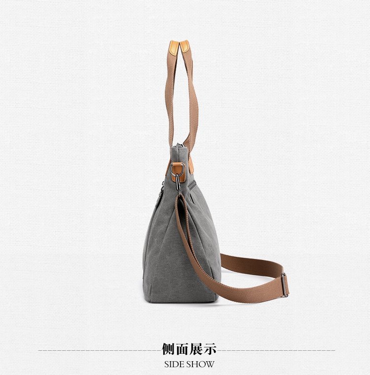 大容量帆布包简约潮搭女包新款韩版手提休闲包都市丽人单肩斜挎包详情29