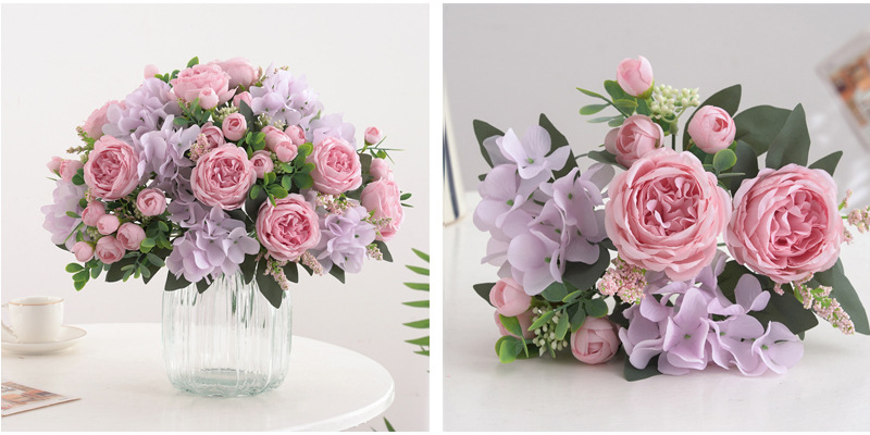 仿真花茶苞牡丹玫瑰多款绢花装饰家居婚庆花艺园配材配景摄影道具详情26