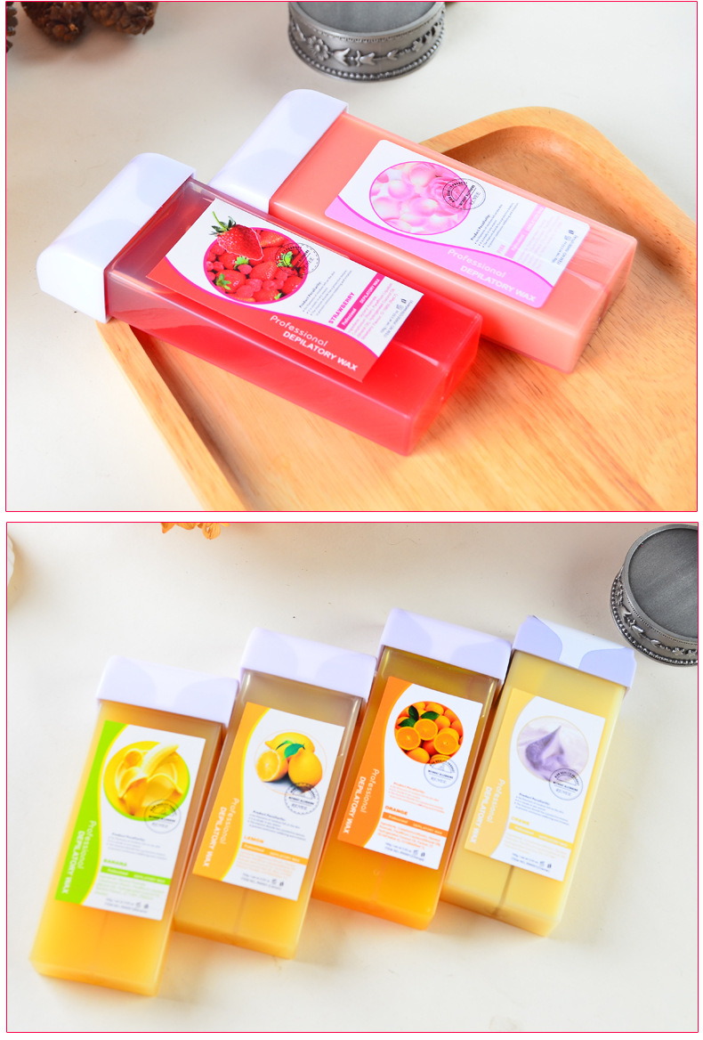 Cross-border 100g beauty and body care special hair removal wax available in multiple colors. Wholesale of hair removal wax pic 13