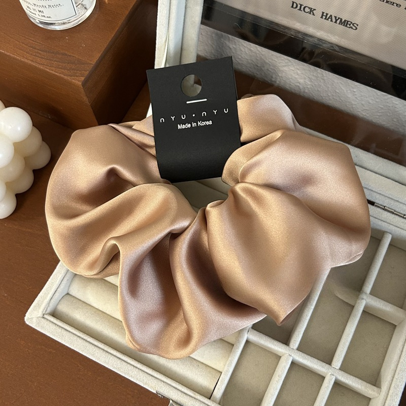 高品质复古超大18cm直径缎面大肠发圈气质时尚高级感肥肠发圈头绳详情13