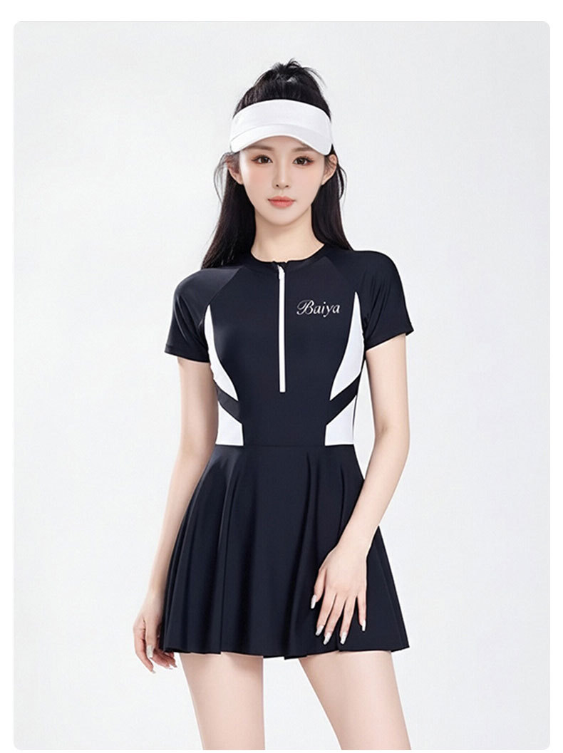 The latest bestseller in 2026, a conservative, slimming and sexy one-piece halter suit for hot spring soaking, a high-end sleeveless swimsuit for women in Thailand, 125527 pic 11