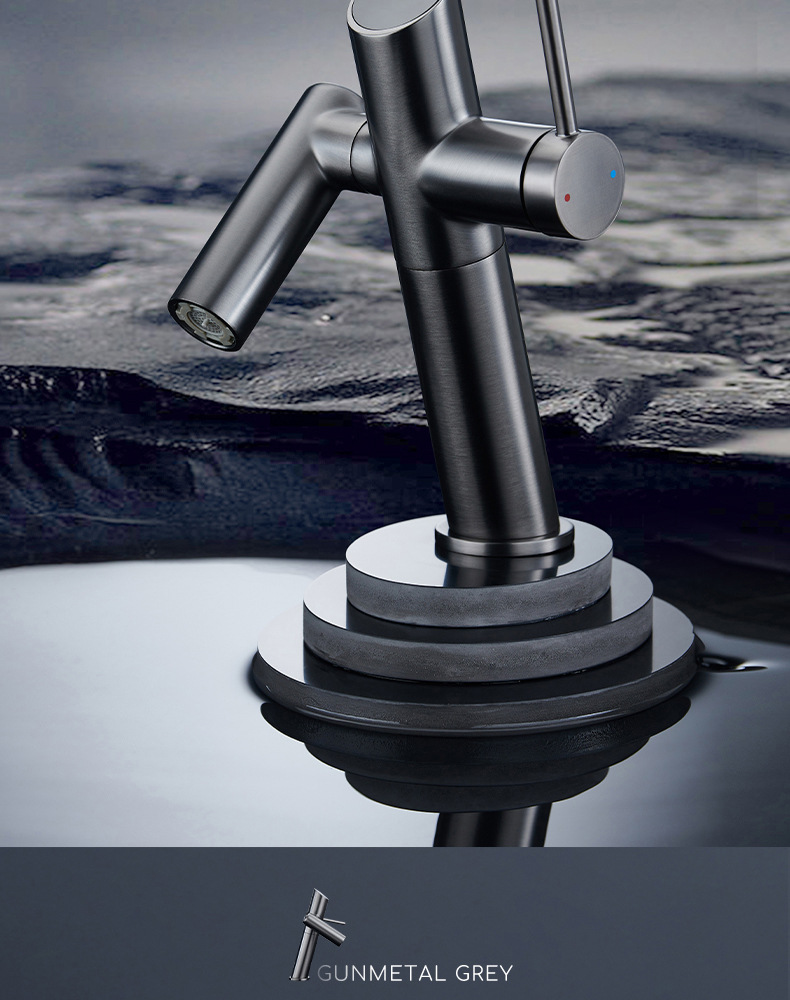 开平水暖五金外贸跨境全铜机械臂冷热面盆水龙头万向卫生间水龙头详情5