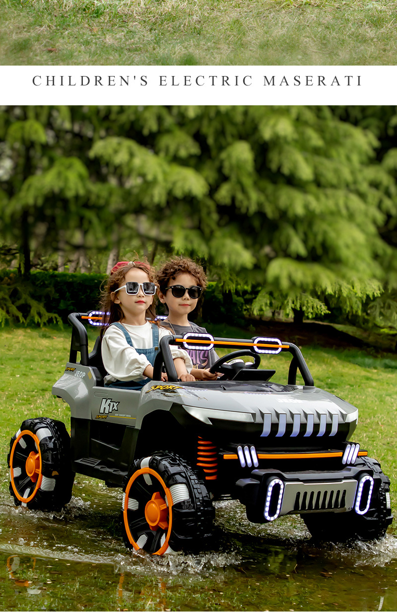 儿童电动车四轮可坐人大人亲子车双人宝宝遥控汽车小孩越野玩具车详情25