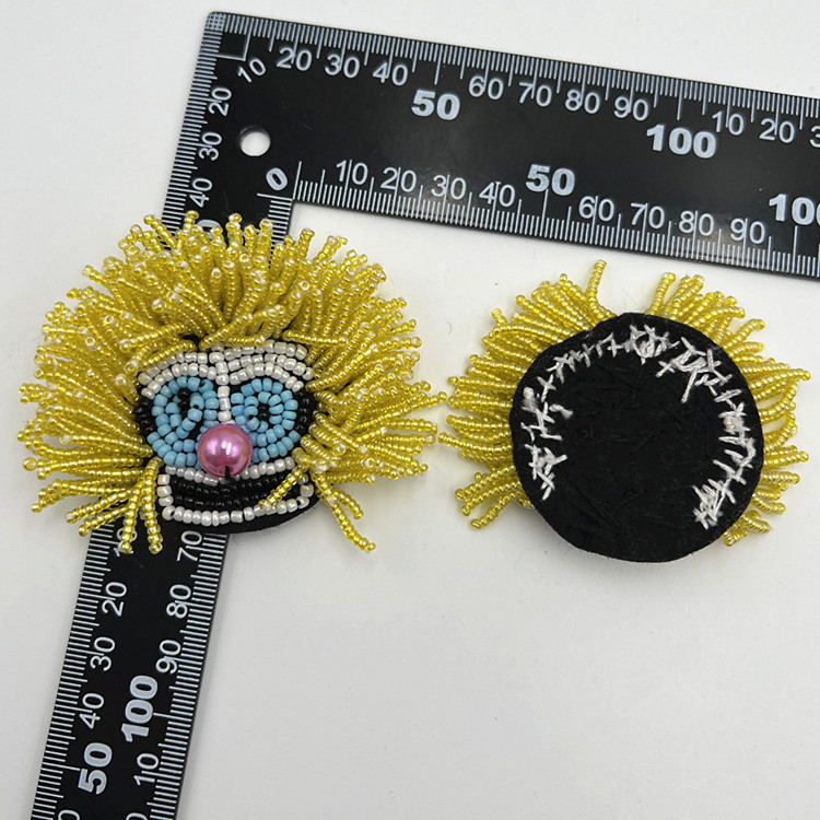 Customized hand-sewn flower rice beads, clown beading accessories, clothing accessories, DIY heavy industry fabric stickers pic 6