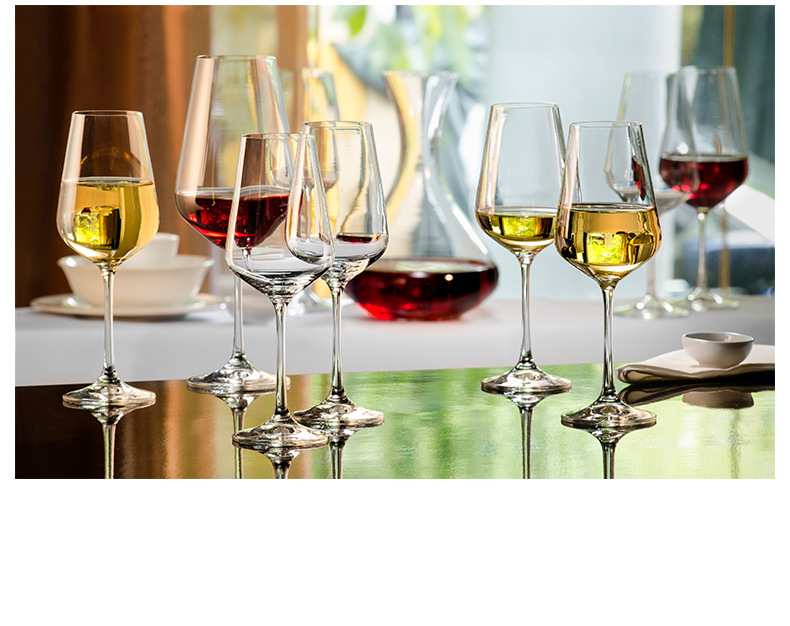 Bohemia Crystal Lex wine glasses, light luxury creative crystal wine glasses, hotel supplies batch pic 14