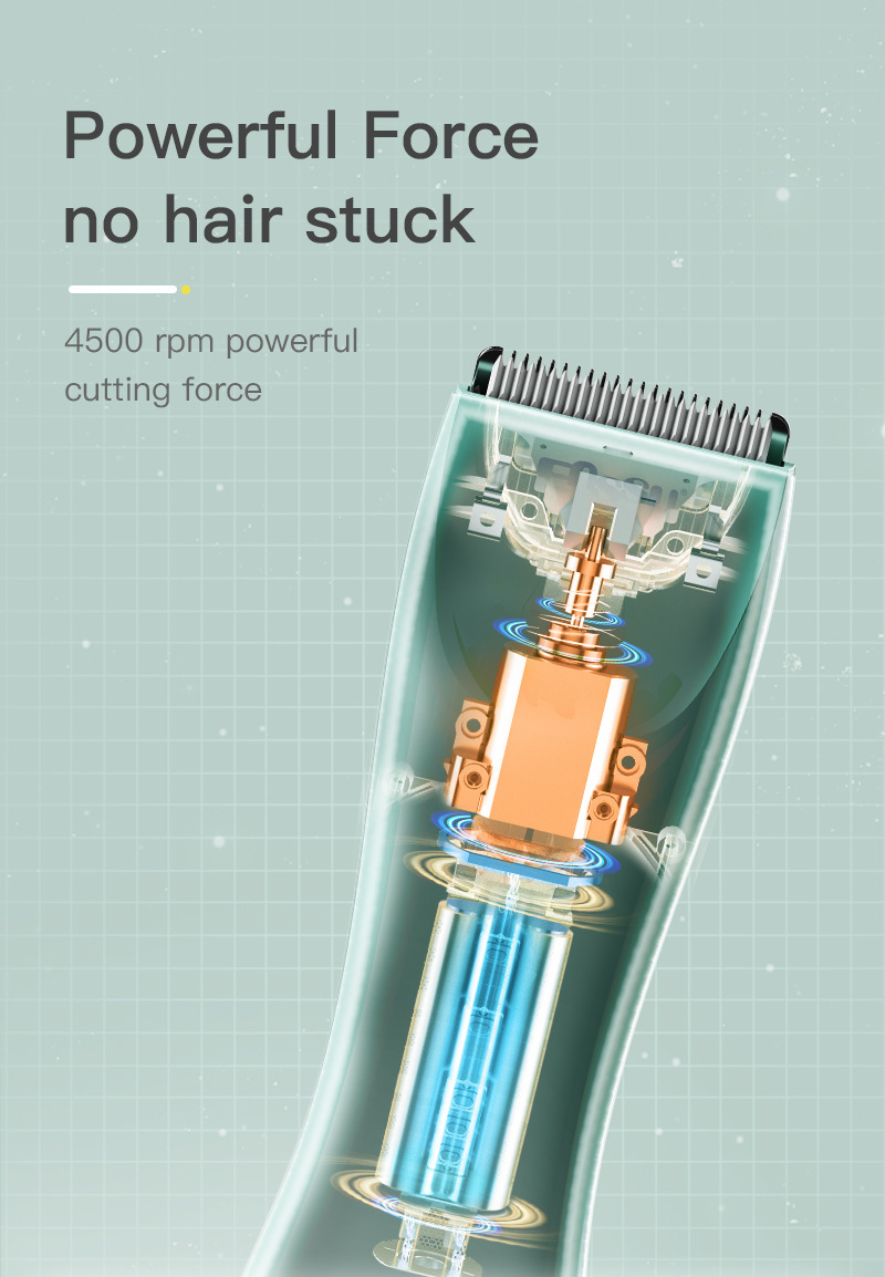 Sakura Baby Hair Clipper, a special hair cutting tool for babies, features ultra-quiet automatic hair suction and is a perfect electric clipper for newborns pic 11