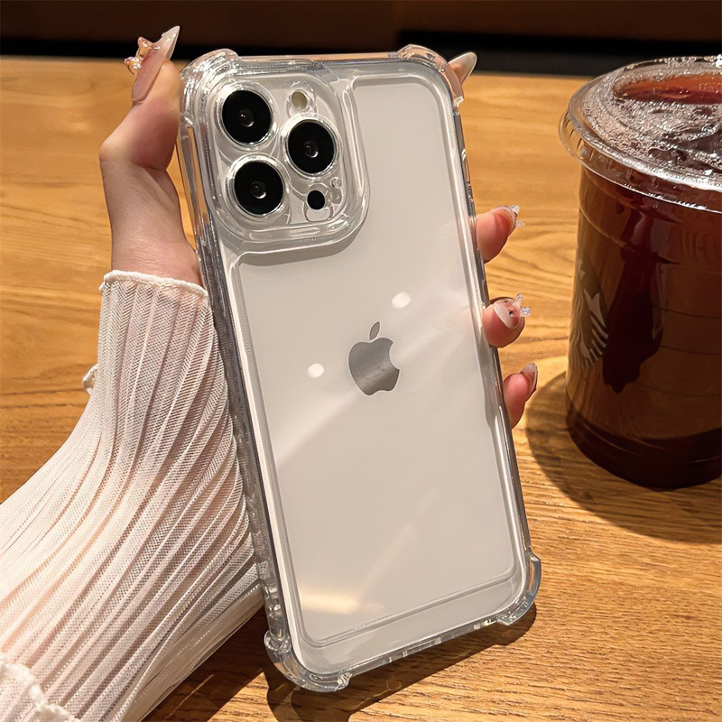 防摔四角气囊适用苹果15/14手机壳iPhone13promax透明12/11保护套详情3