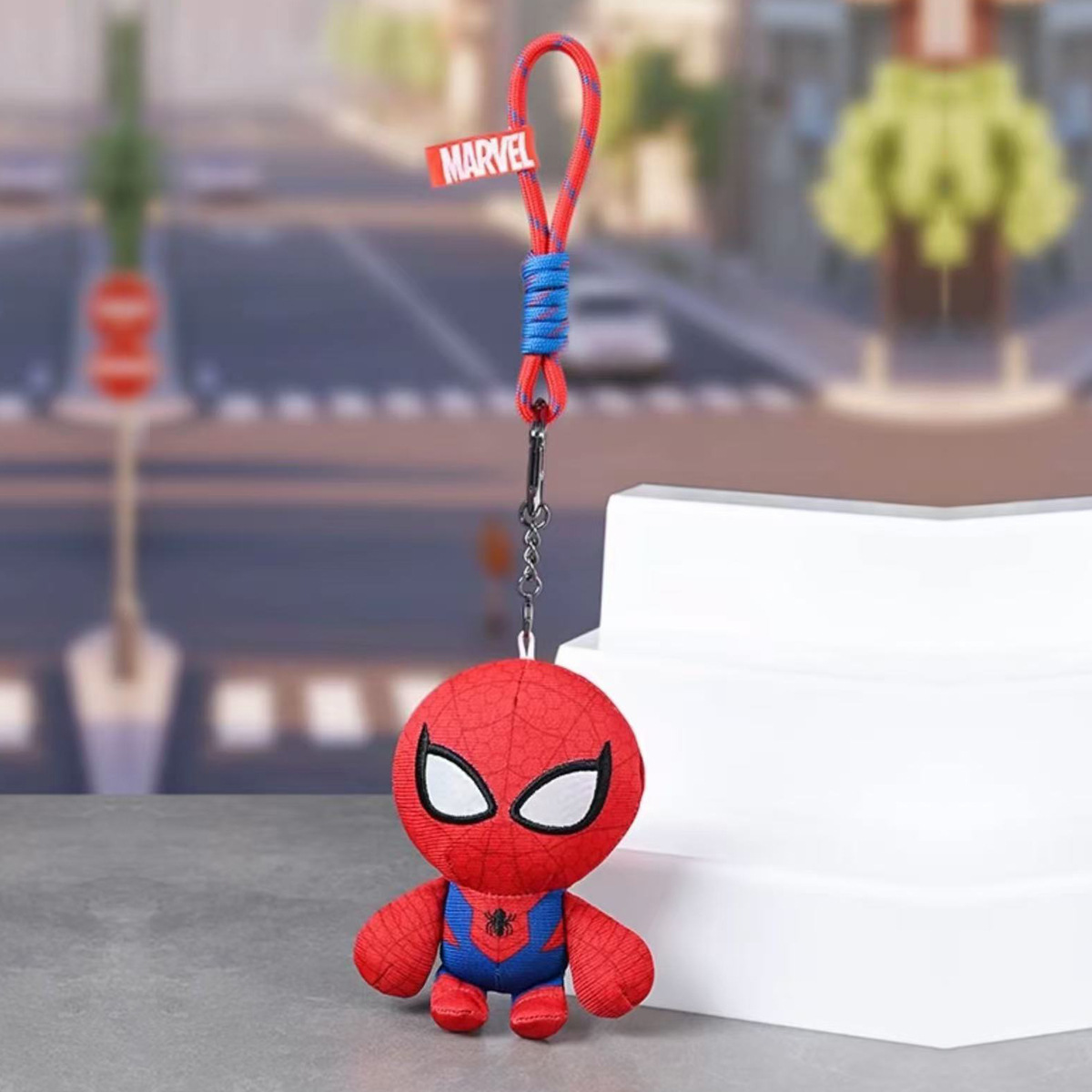 Disney-authorized Marvel Spider-Man, Iron Man and Hulk plush toy pendant Captain America keychain pic 2